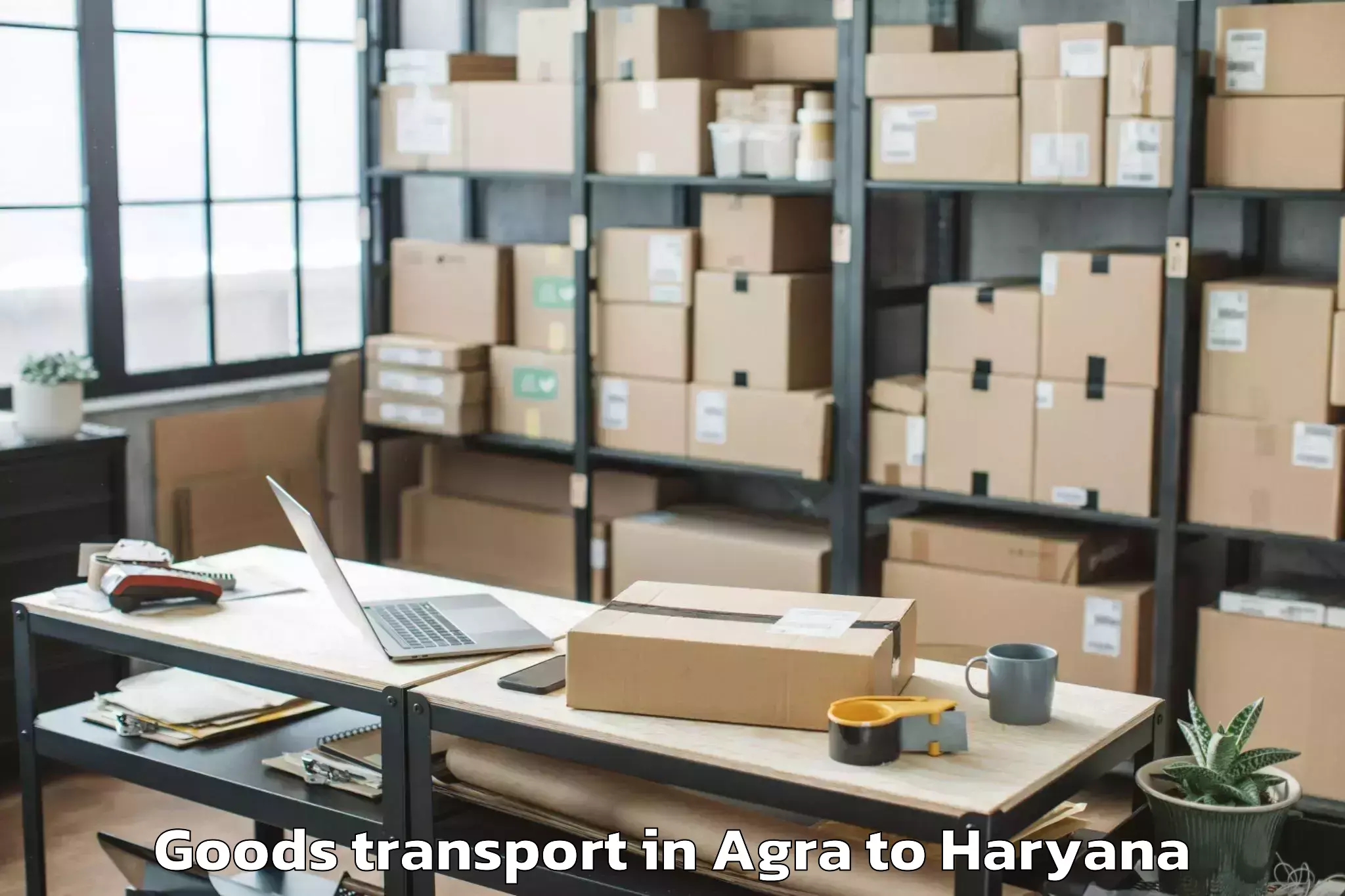 Get Agra to Jagan Nath University Jhajjar Goods Transport